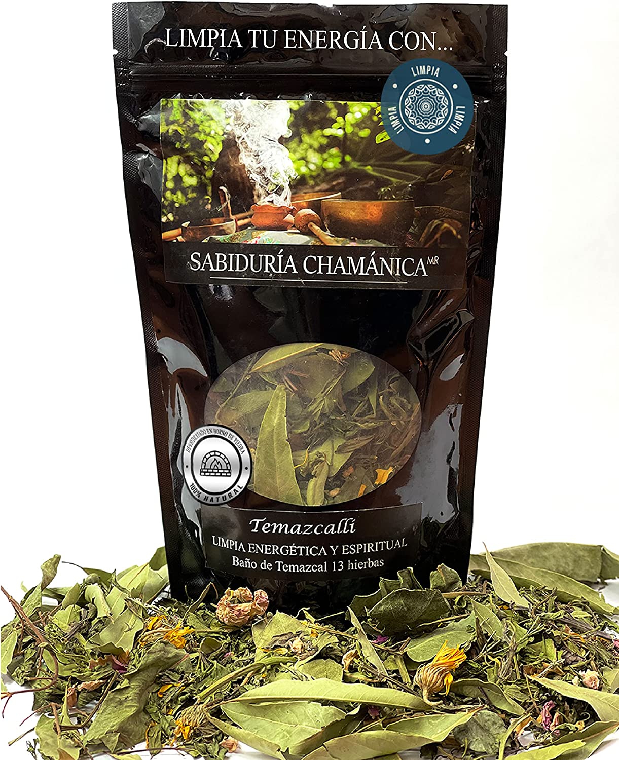 Baño de Hierbas Temazcalli 13 hierbas Limpia Energética y Espiritual, hierbas de baño, natural, artesania, temazcal, vapor, tina, pies, relajacion, meditacion, bienestar, herbal, naturaleza