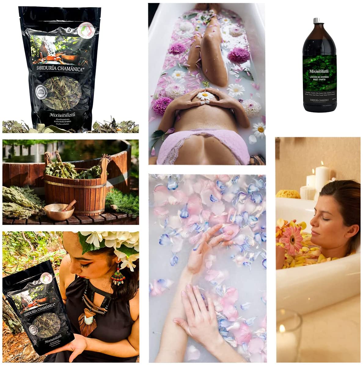 Baño de Hierbas y Loción Post parto, Limpia Energética y Espiritual, Sanación, hierbas de baño, natural, artesania, temazcal, vapor, tina, relajacion, meditacion, bienestar, herbal, naturaleza, locion, post parto, recien nacido, estrias, maternal