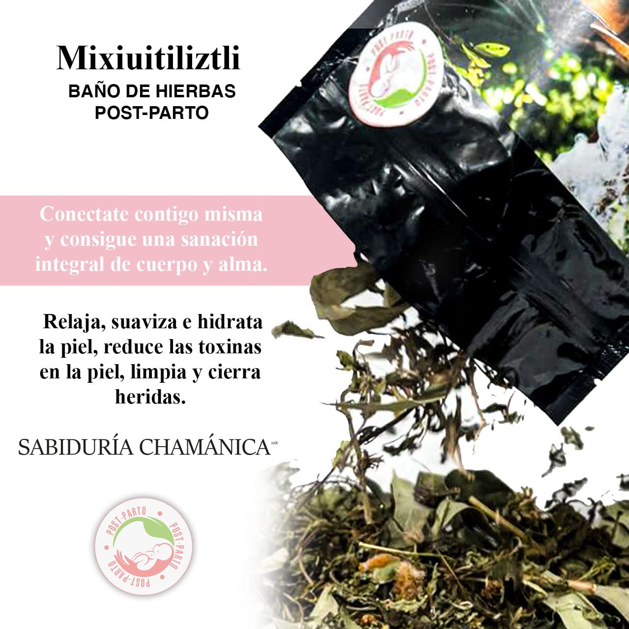 Baño de Hierbas y Loción Post parto, Limpia Energética y Espiritual, Sanación, hierbas de baño, natural, artesania, temazcal, vapor, tina, relajacion, meditacion, bienestar, herbal, naturaleza, locion, post parto, recien nacido, estrias, maternal