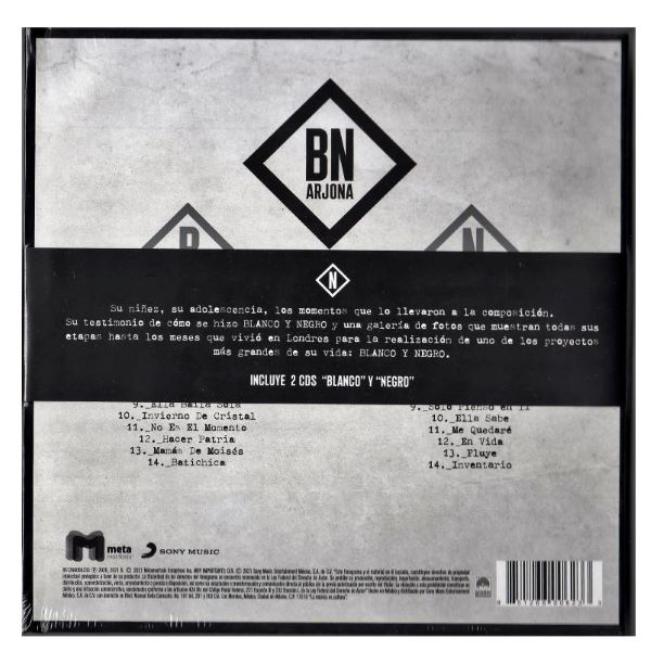 Ricardo Arjona ~ Blanco y negro (2CD+Libro)
