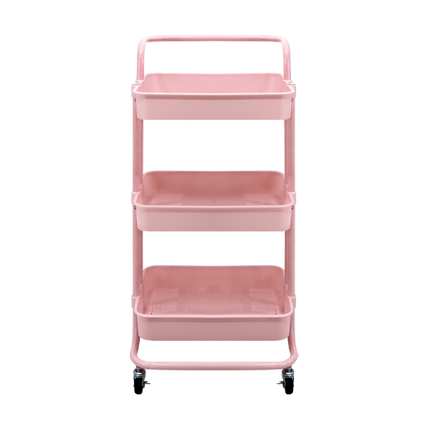 Carrito Organizador Auxiliar Multiusos Trendy Rosa Mundo In