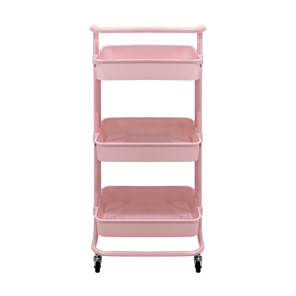 Carrito Organizador Auxiliar Multiusos Trendy Rosa Mundo In