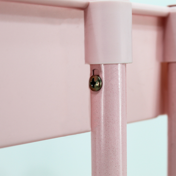 Carrito Organizador Auxiliar Multiusos Trendy Rosa Mundo In