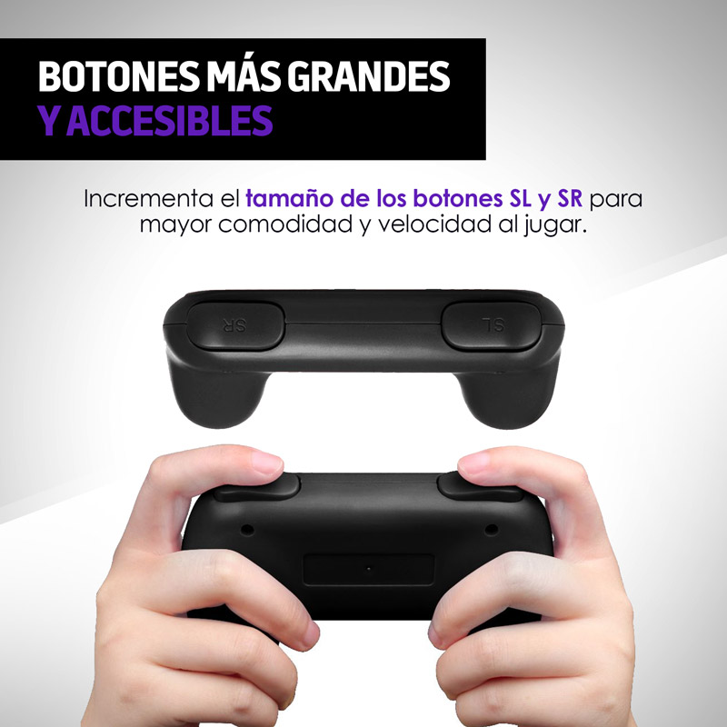 Controles para Nintendo Switch tipo Handle Grip 2 Pzas Redlemon