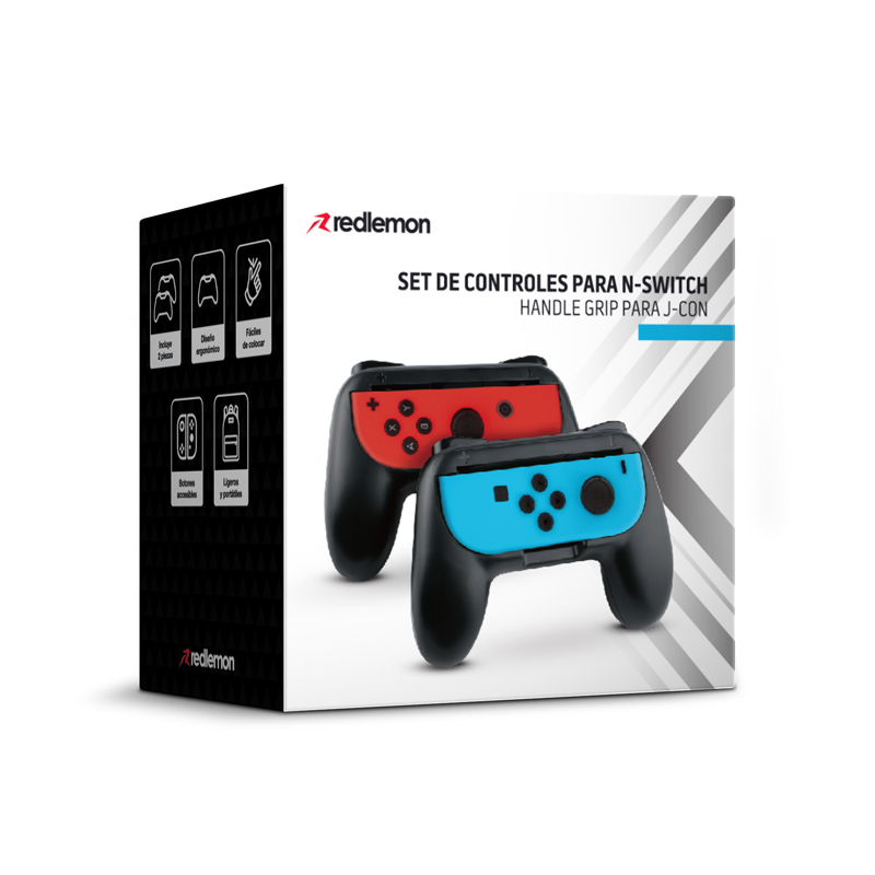 Controles para Nintendo Switch tipo Handle Grip 2 Pzas Redlemon