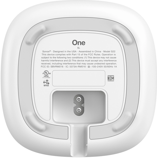 SONOS ONE SL Bocina Inalámbrica Inteligente WiFi Blanca