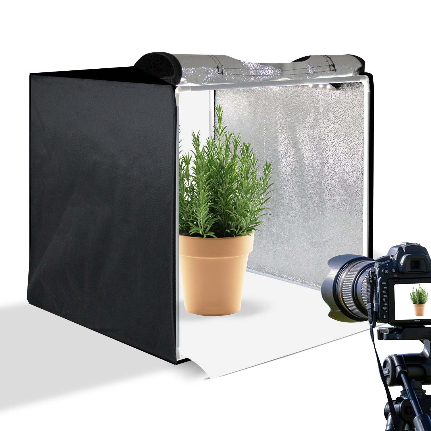 Caja de Luz para Fotografia Profesional Portatil 50x50 Led 