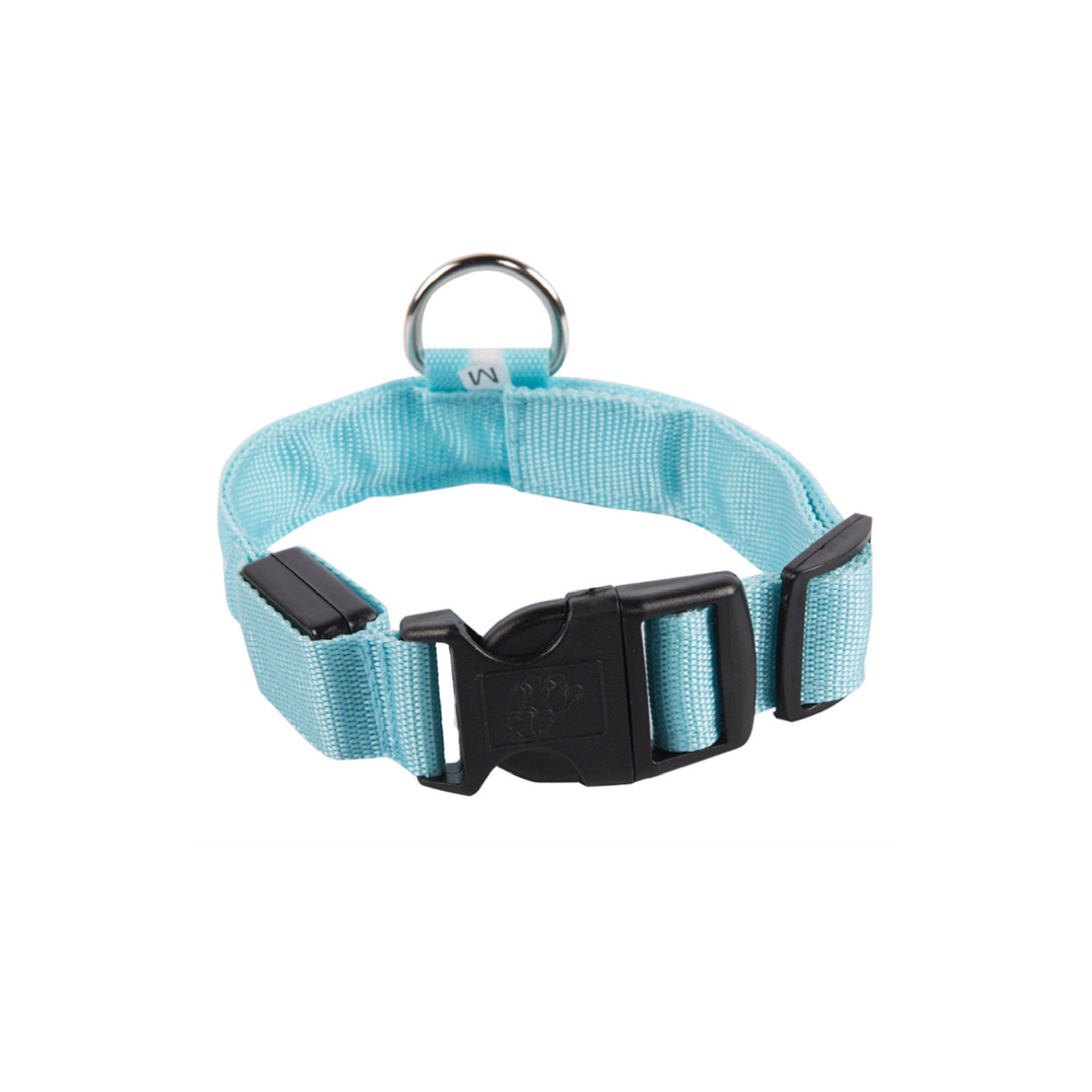 Collar,correa P,perro Con Luz Led Seguridad Paseo Nocturno Color Negro  Tamaño del collar M