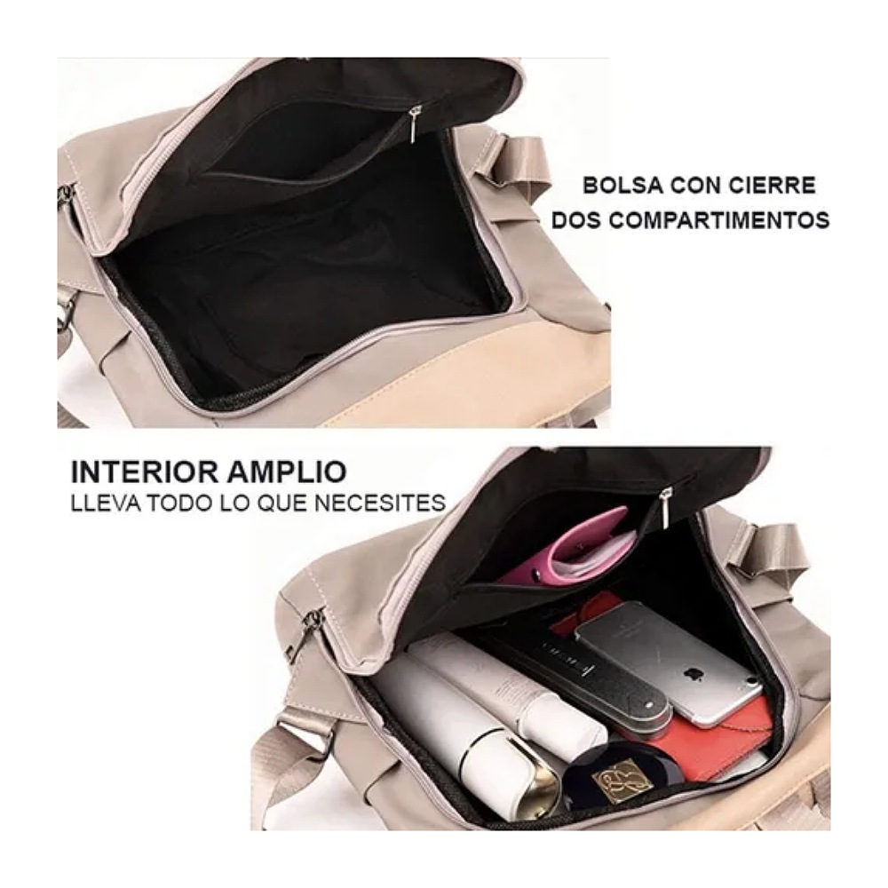 Mochila Impermeable De Oxford Antirrobo Para Mujeres