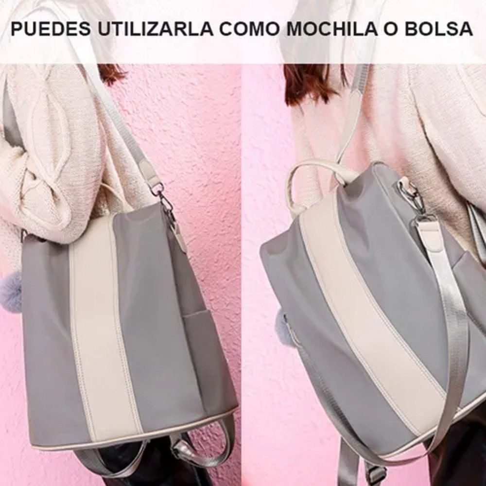Mochila Impermeable De Oxford Antirrobo Para Mujeres