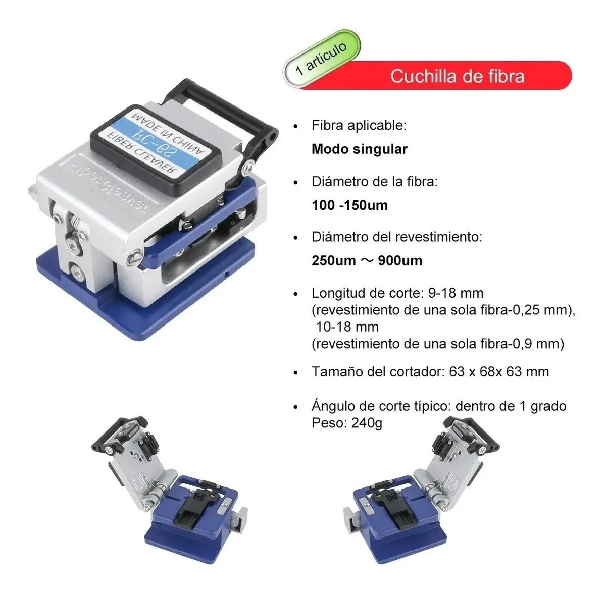 Kit De Herramientas Fibra Óptica Con Medidor De Potencia