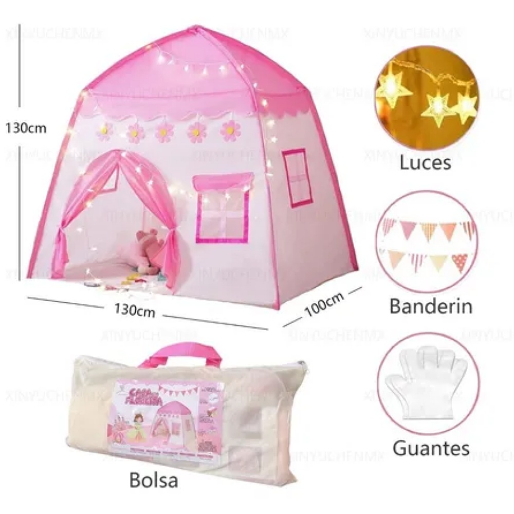 Casa De Niñas Castillo Princesa Juguete Interior Tienda