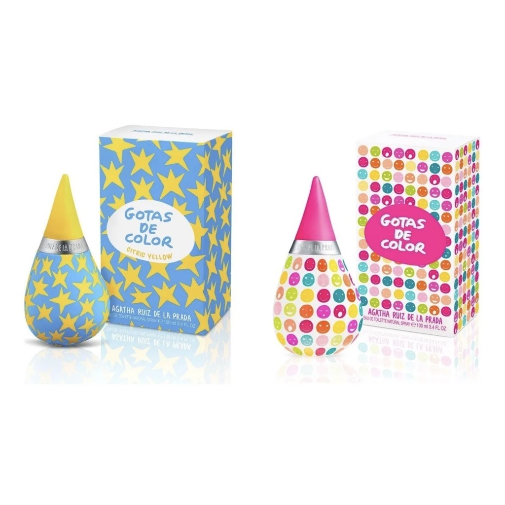 Duo Gotas De Color 100ml Edt/ Gotas Citric Yellow 100ml Edt