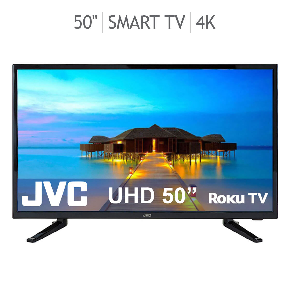 Pantalla 4K Smart TV 50 Pulgadas Con ROKU JVC SI50URF CST