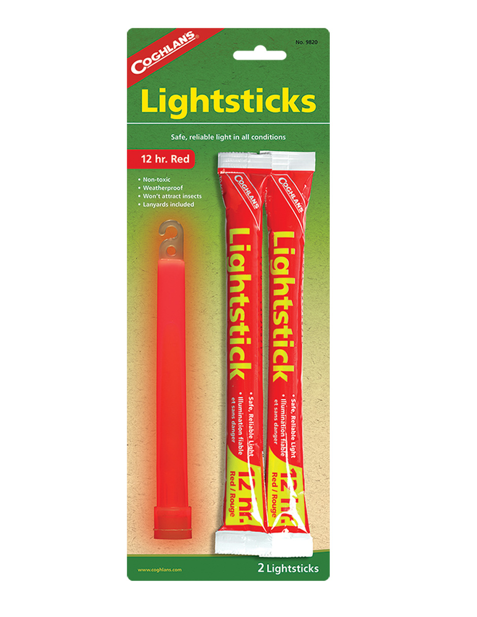 Mochila Everest de 55LT, sleeping, bolsa seca roja NatGeo y luz quimica de emergencia