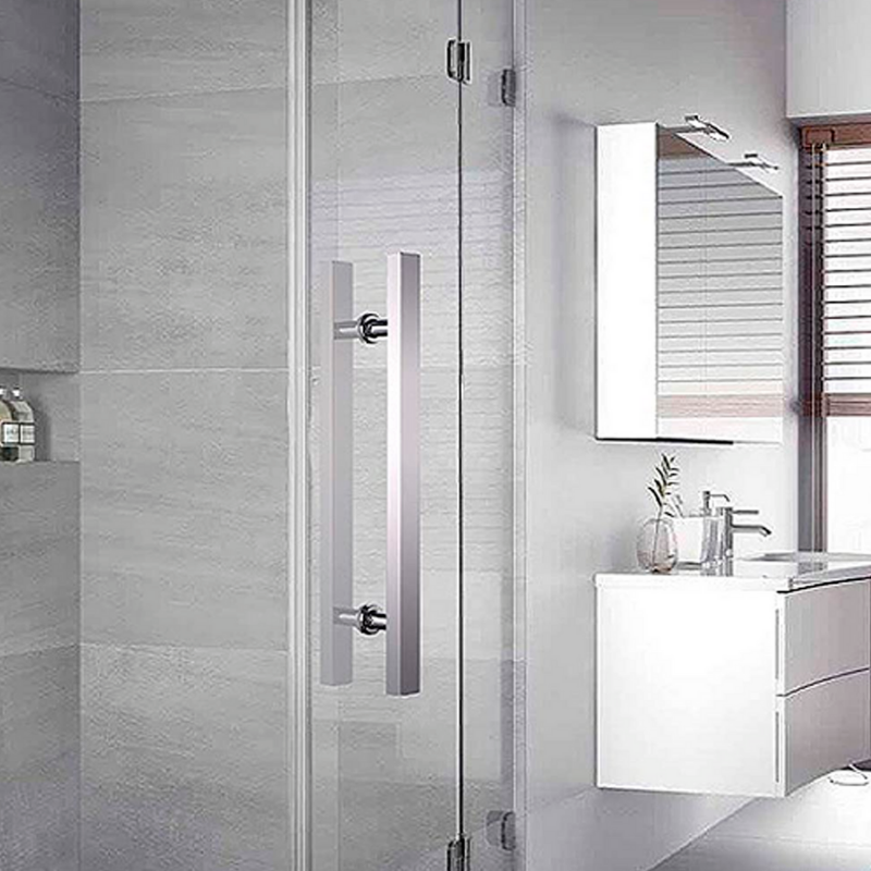 Jaladera Tipo H Cuadrada De 60 Cm Acero Inoxidable