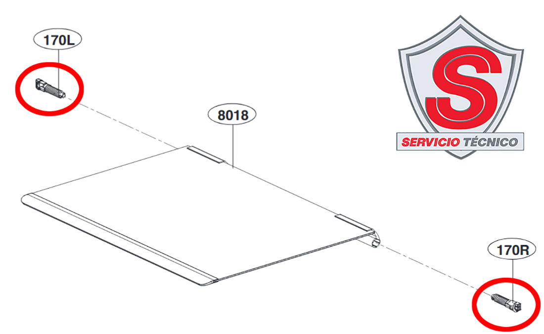 Bisagras Aeh75196601 Aeh75196602 Capelo Estufa LG - 2 Pzs.