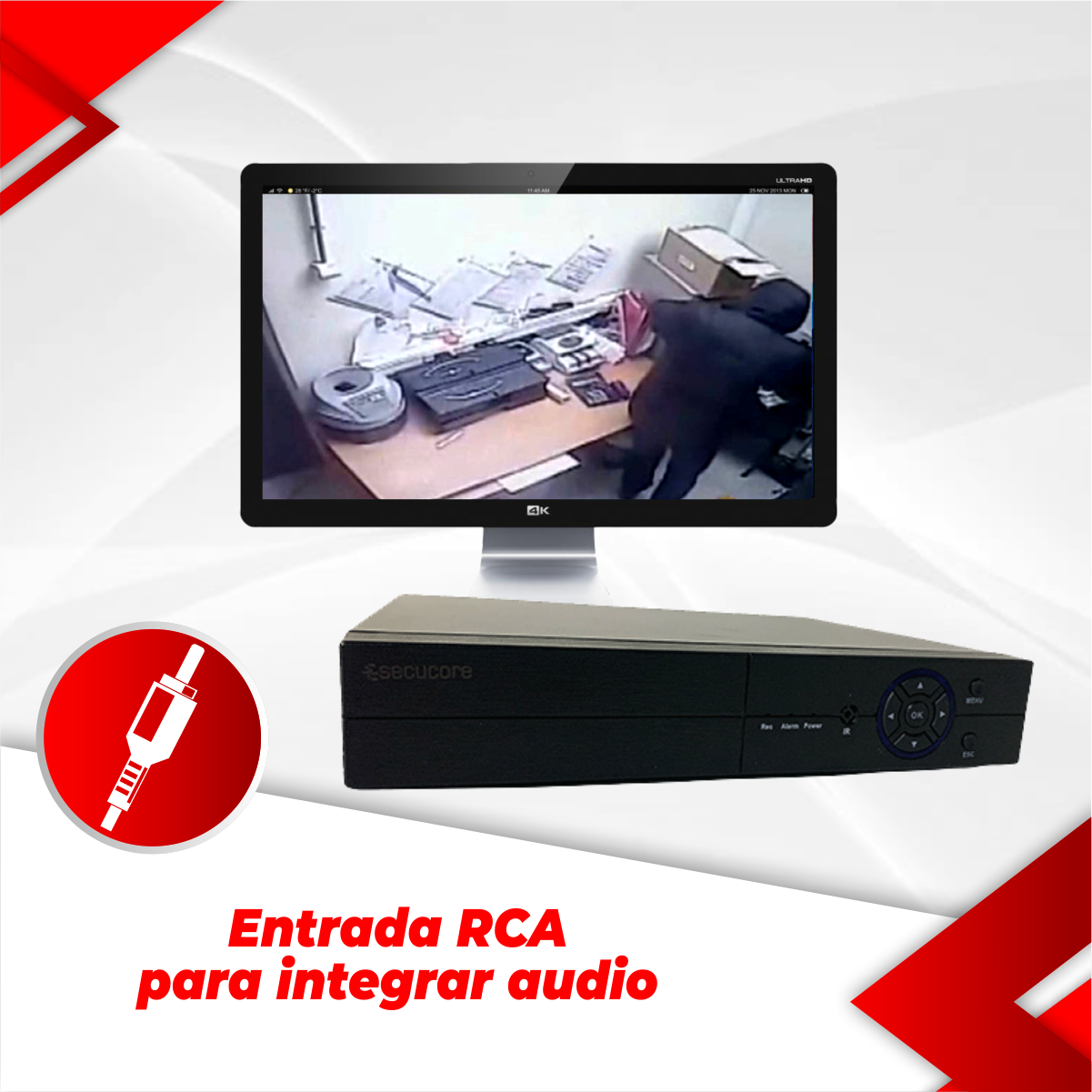 Dvr Grabador 8 Canales Video 2k Cctv Camaras 5 Megapixeles