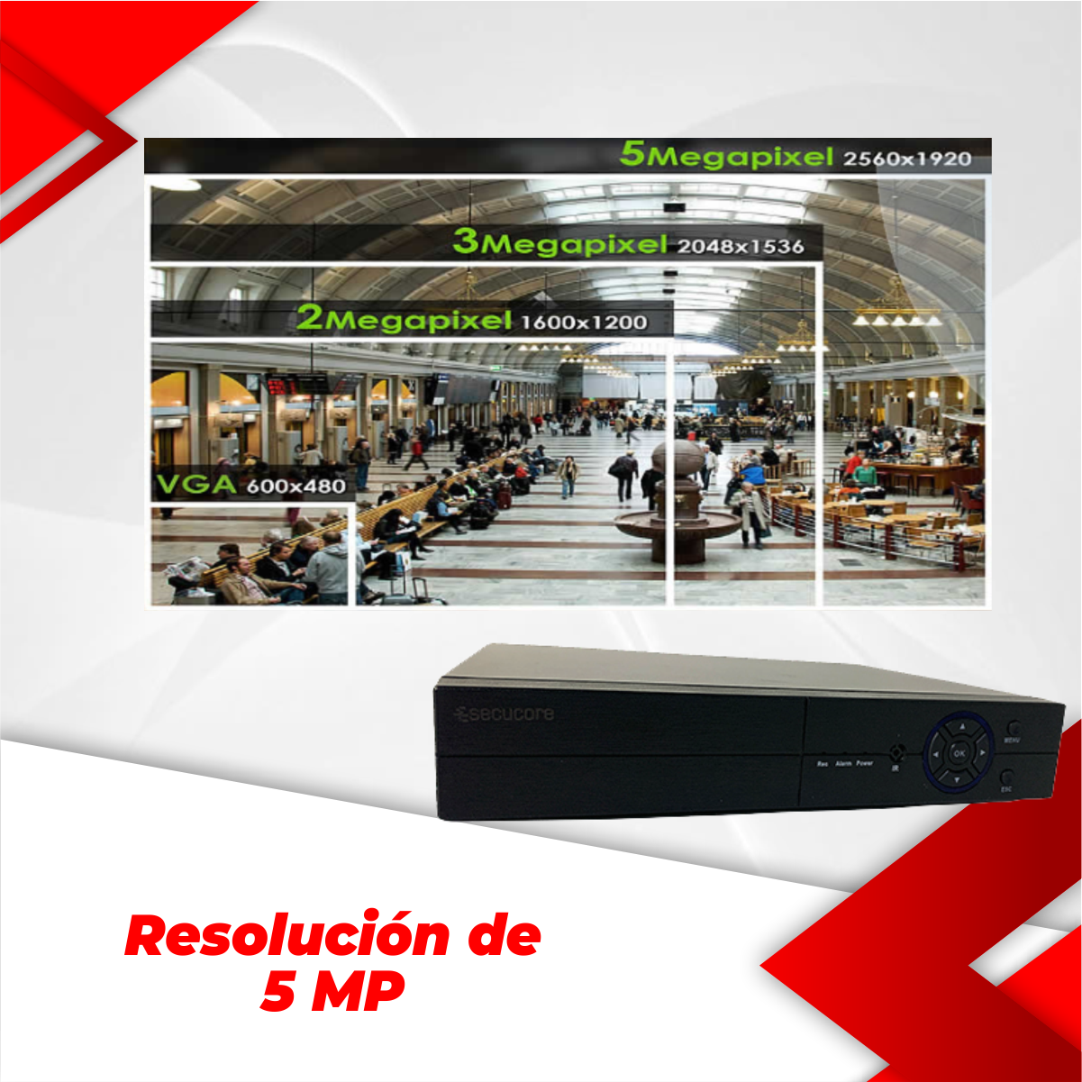 Dvr Grabador 8 Canales Video 2k Cctv Camaras 5 Megapixeles