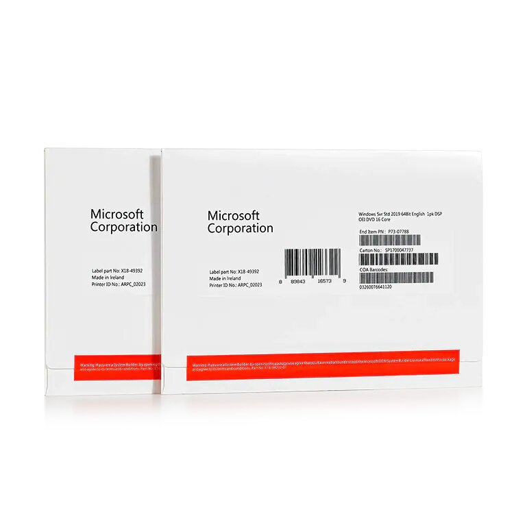 Windows Server 2019 Standard 50 Cajas