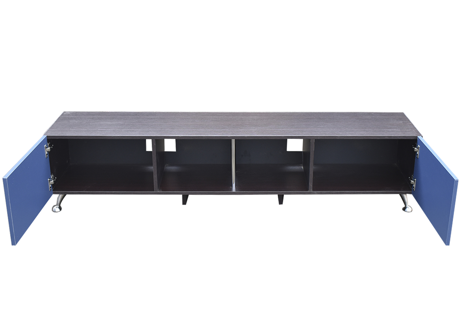 Mueble para TV de 77" London 1.80 mts Minimalista y Practico Hogare Chocolate Azul