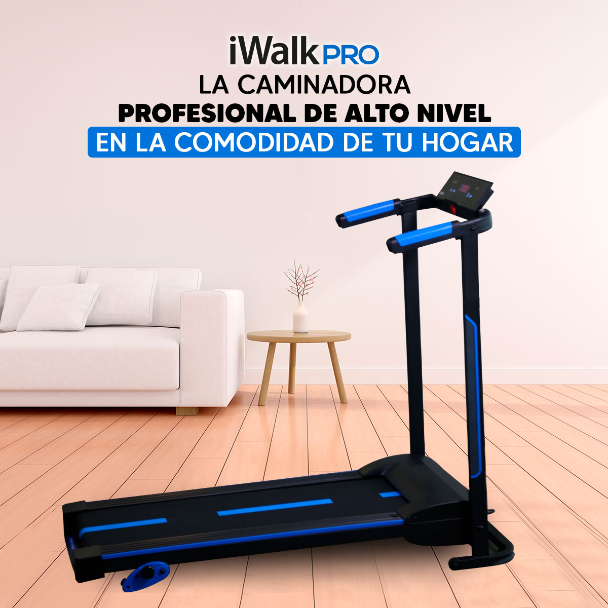 Caminadora Eléctrica I Walk Pro Bluetooth Plegable con Niveles de Inclinación 