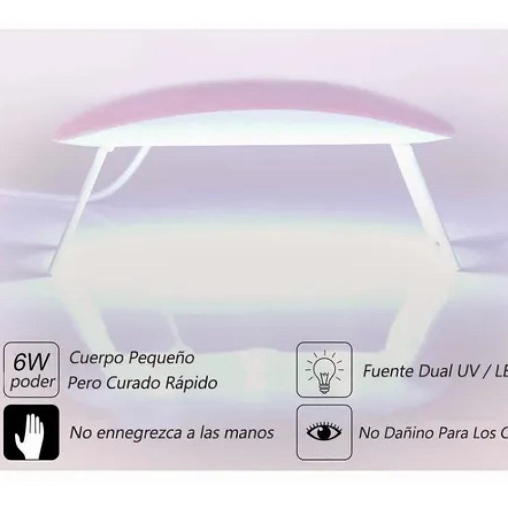 Lámpara Secadora De Uñas Uv Led Sun Mini 6w Portatil