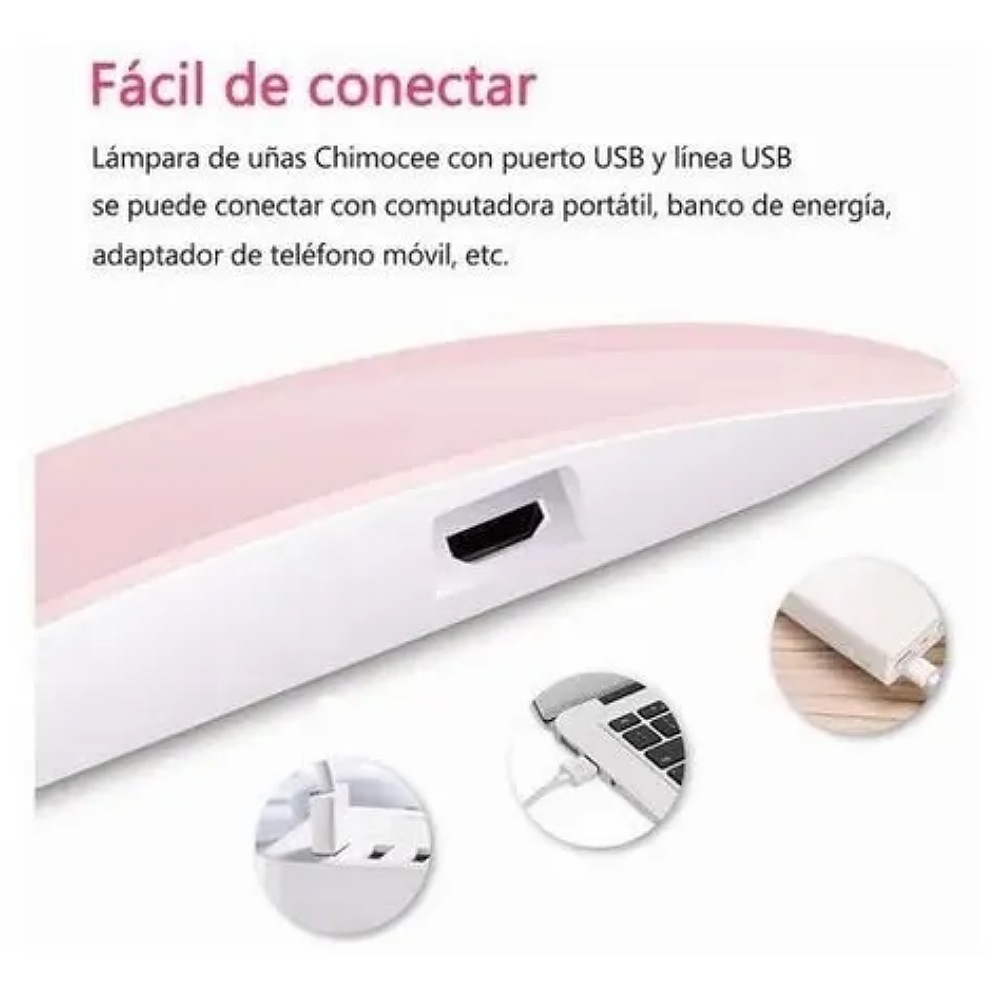 Lámpara Secadora De Uñas Uv Led Sun Mini 6w Portatil