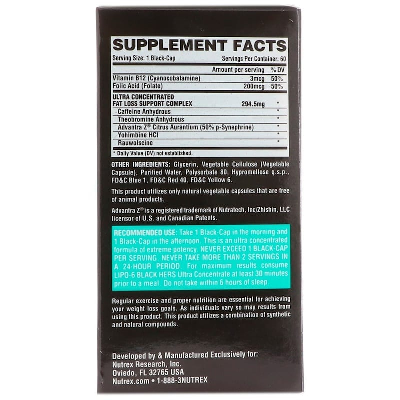 Lipo 6 Black Hers Ultraconcentrado Nutrex