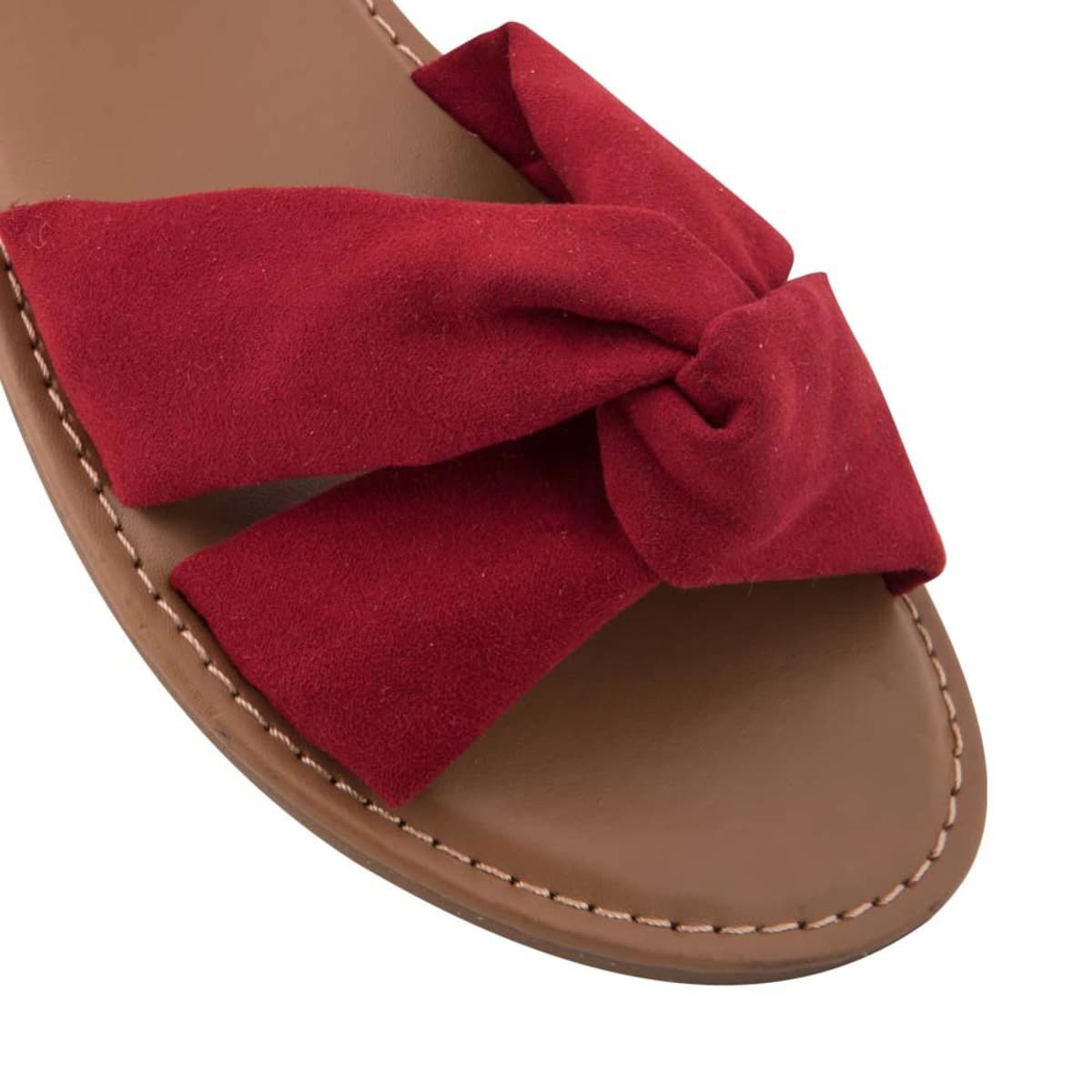 Kit de 2 pares de sandalias casuales para mujer, marca PBPS, rojas y negras, mod. 942680