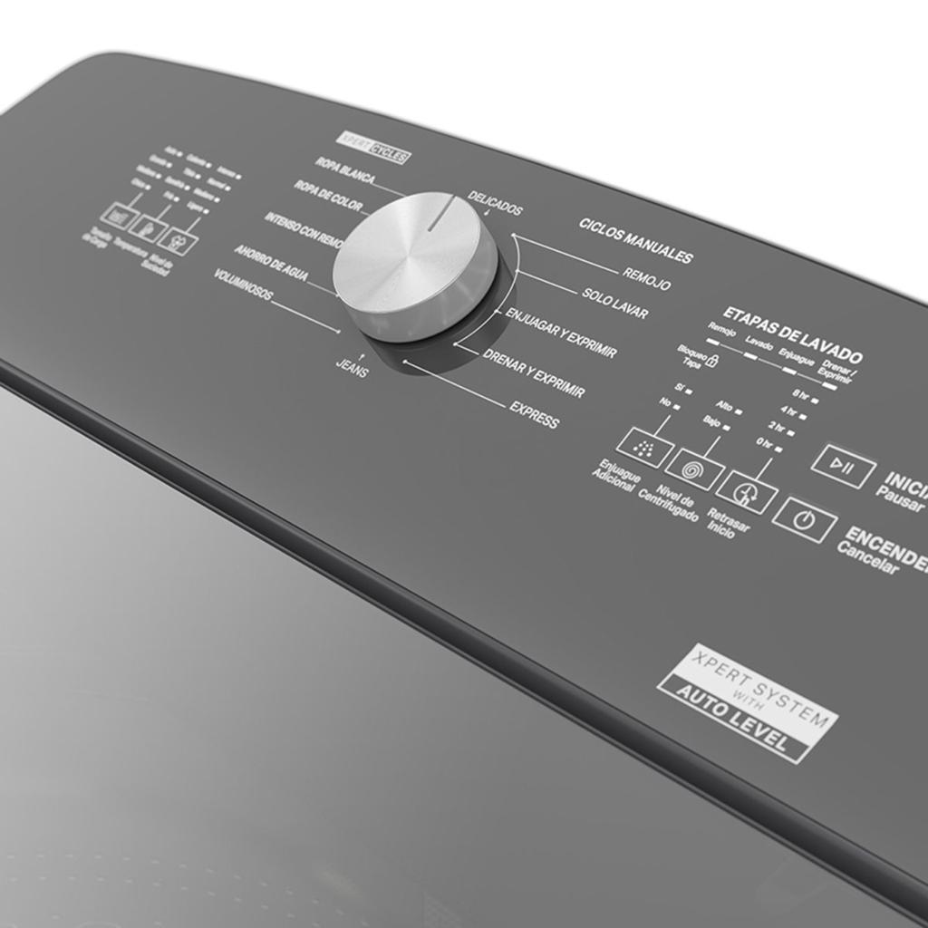 Lavadora Whirlpool 22 kg gris obscuro 8MWTWLA31WJG