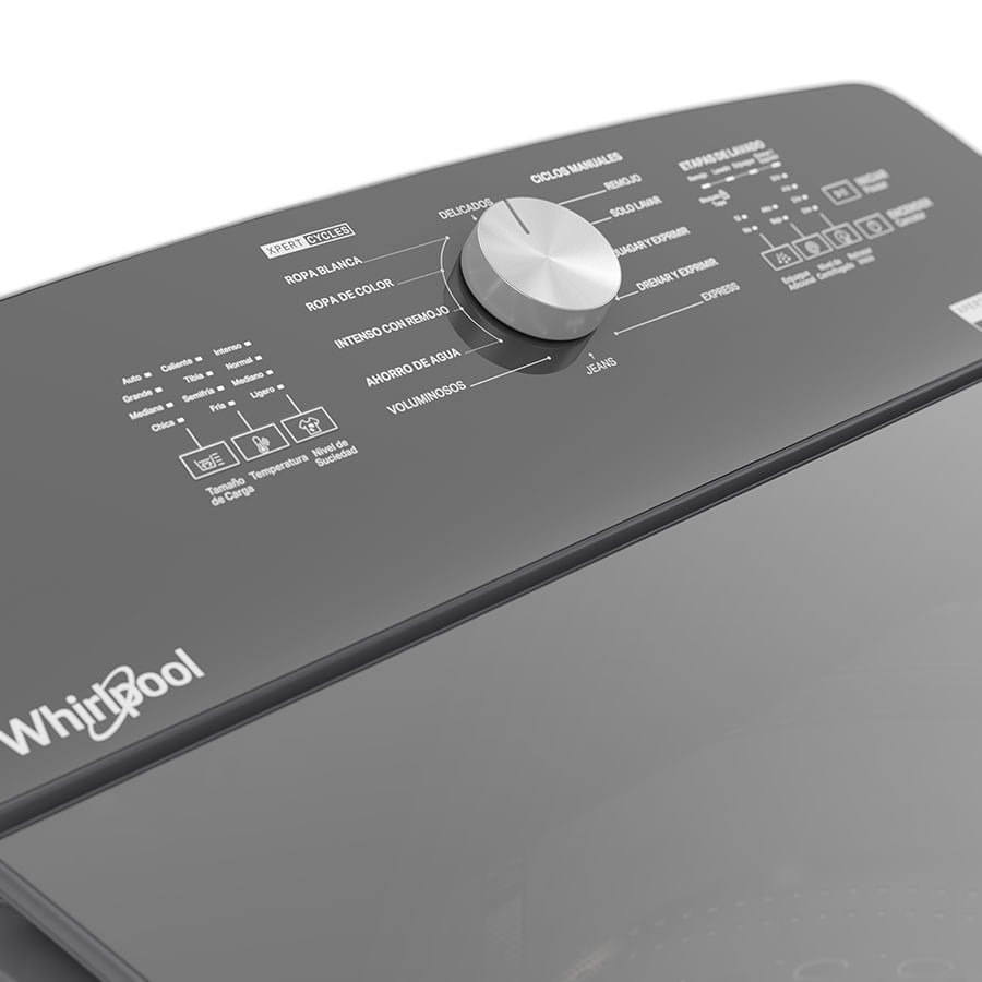 Lavadora Whirlpool 22 kg gris obscuro 8MWTWLA31WJG