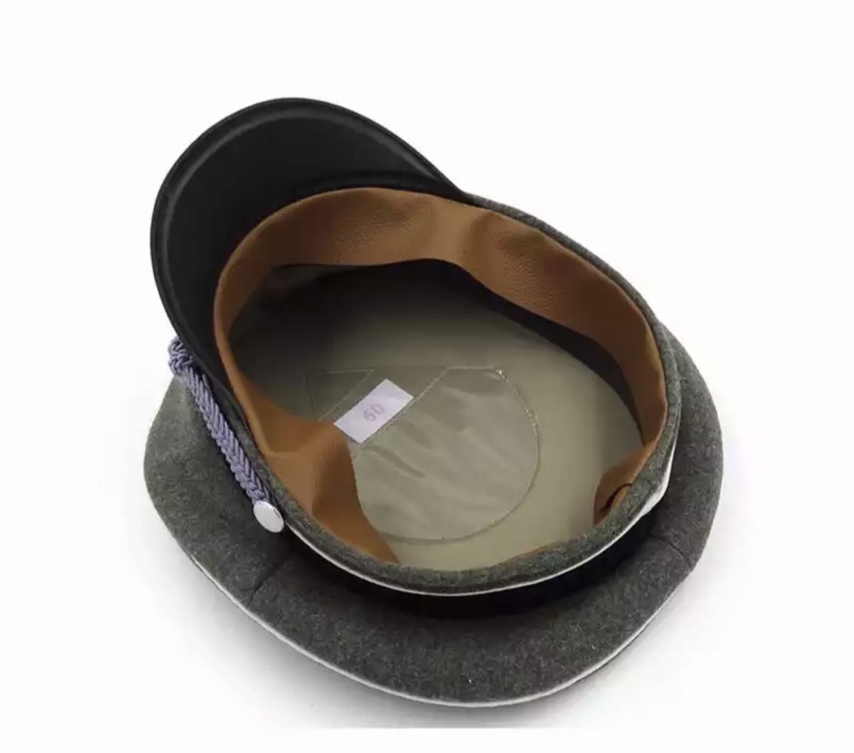 Gorra Militar Kepi Oficial Alto Rango Con Insignias Metalicas de Coleccion