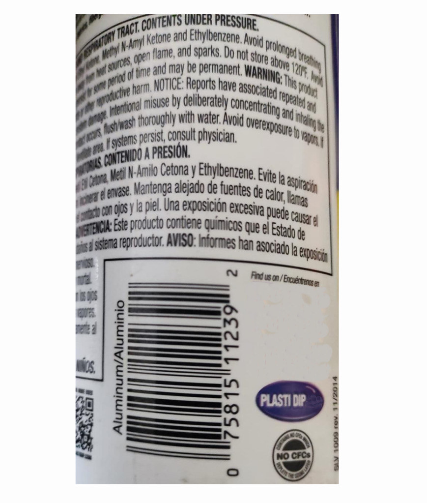 Plastidip Aluminio Pintura Plastica Producto de Importacion