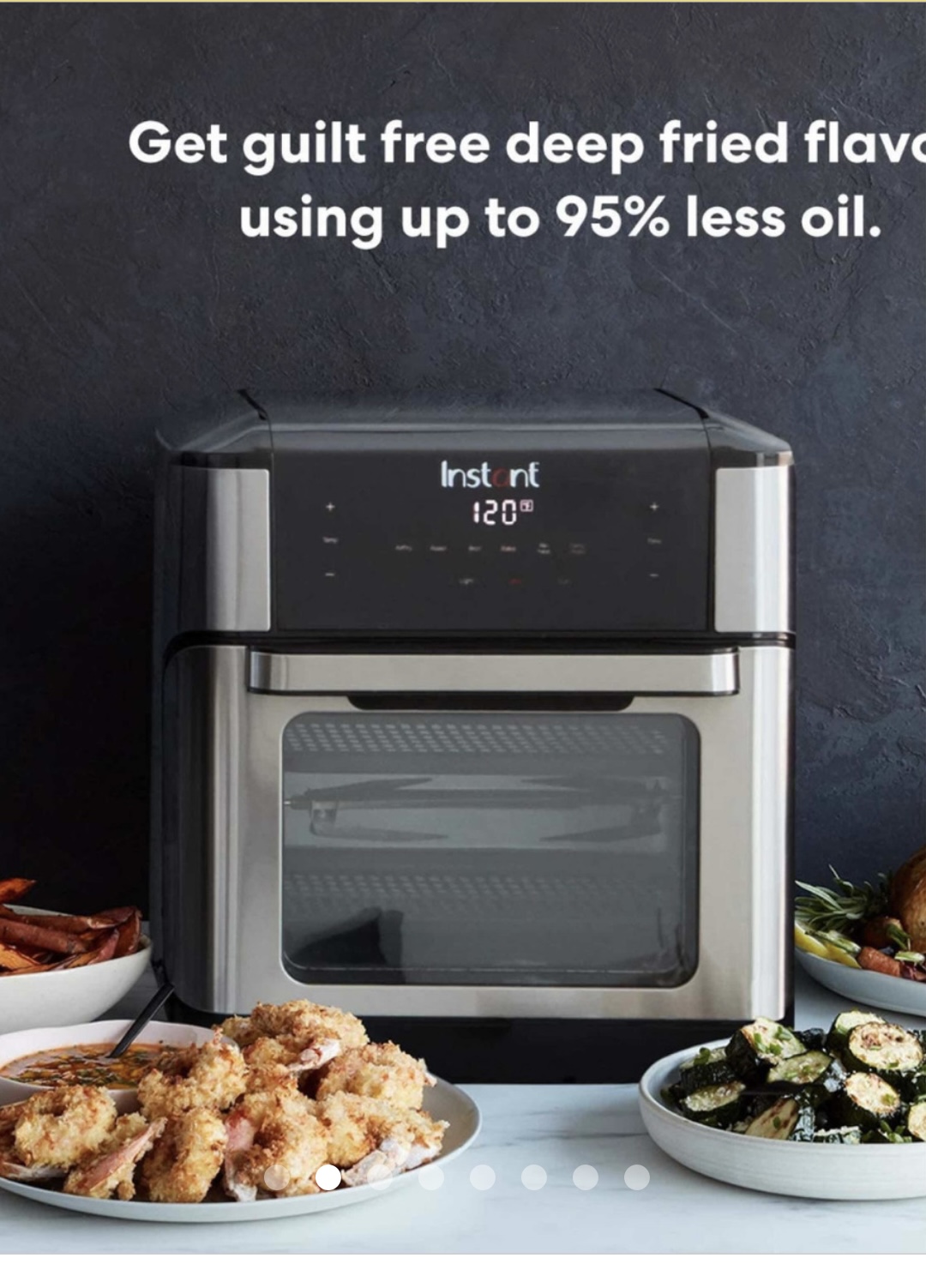 Freidora de Aire Instant Vortex Plus 7 En 1 Horno 10 cuartos 9.46 LT. Gigante 