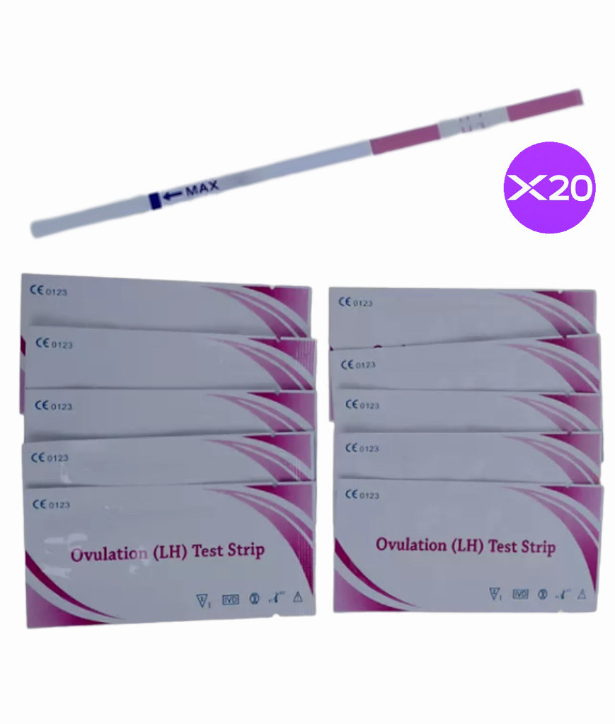 20 Pruebas de Ovulacion Alta Sensibilidad mas 1 Prueba de Embarazo