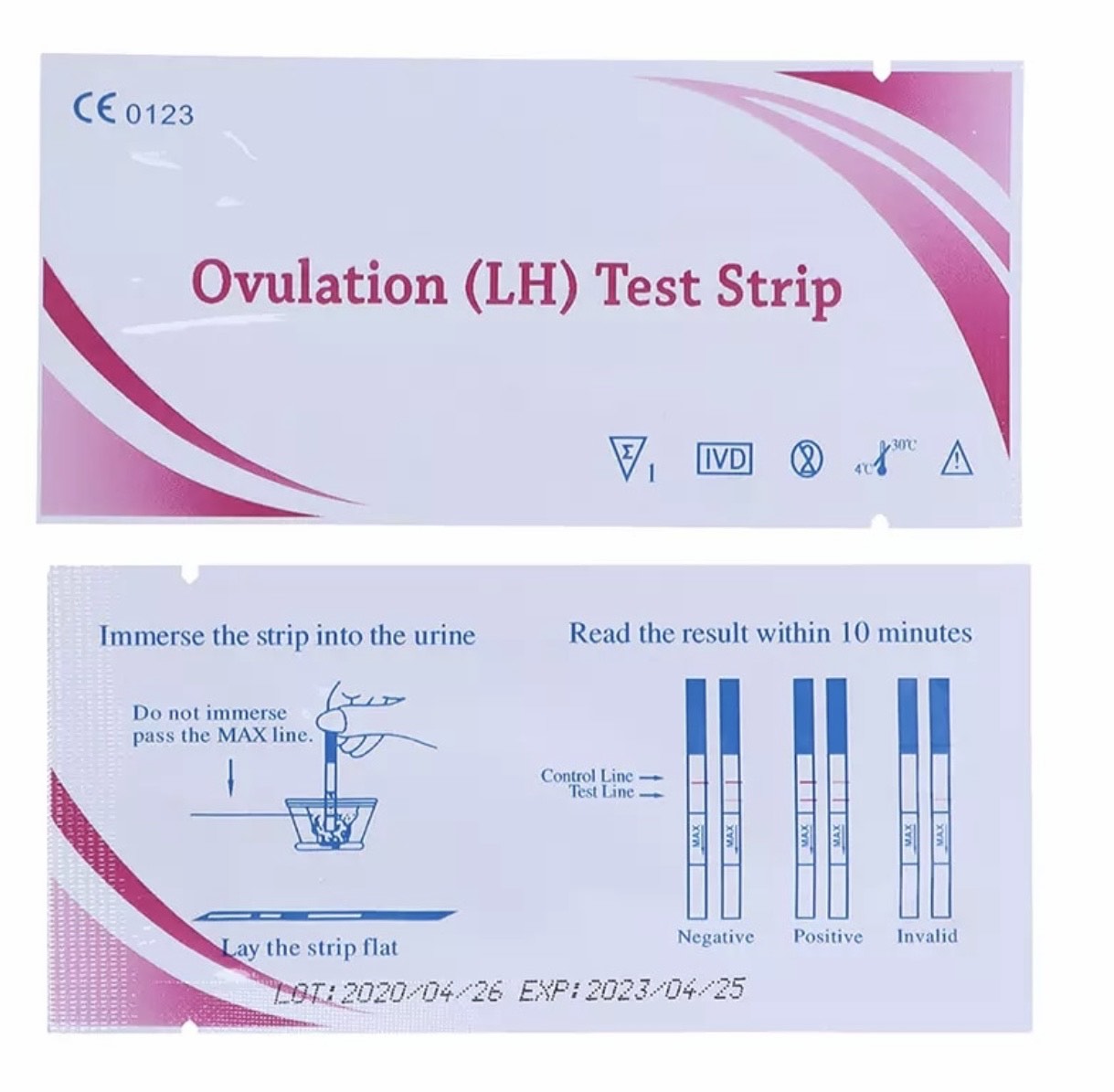 20 Pruebas de Ovulacion Alta Sensibilidad mas 1 Prueba de Embarazo