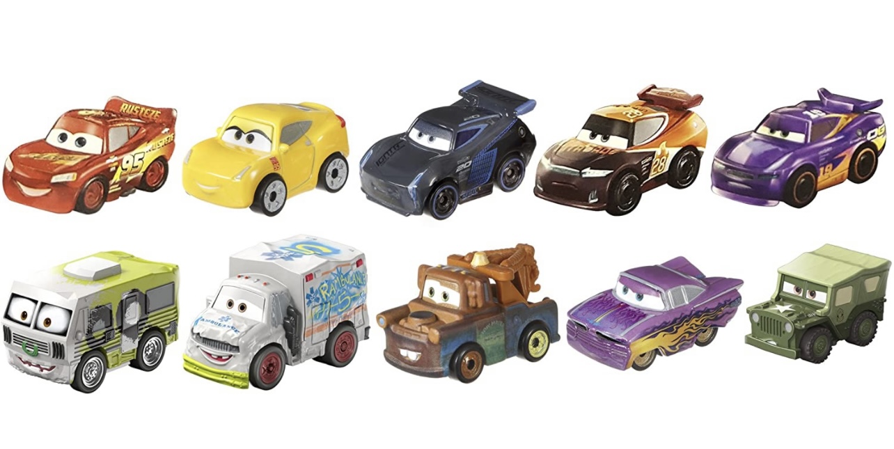 Disney Pixar Cars Micro Racers 10 Carros