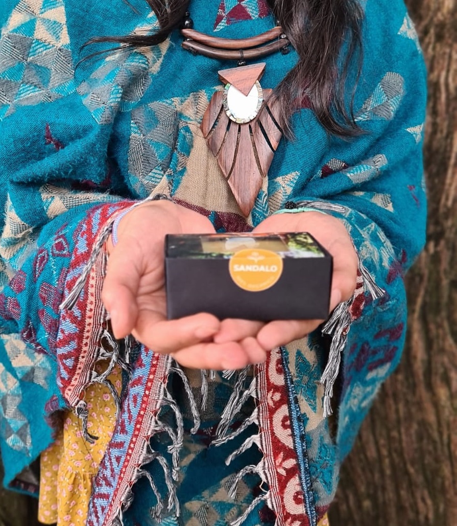 Jabon Amolli 100% Orgánico Energético Sándalo, natural, tocador, baño, spa, relajacion, hierbas