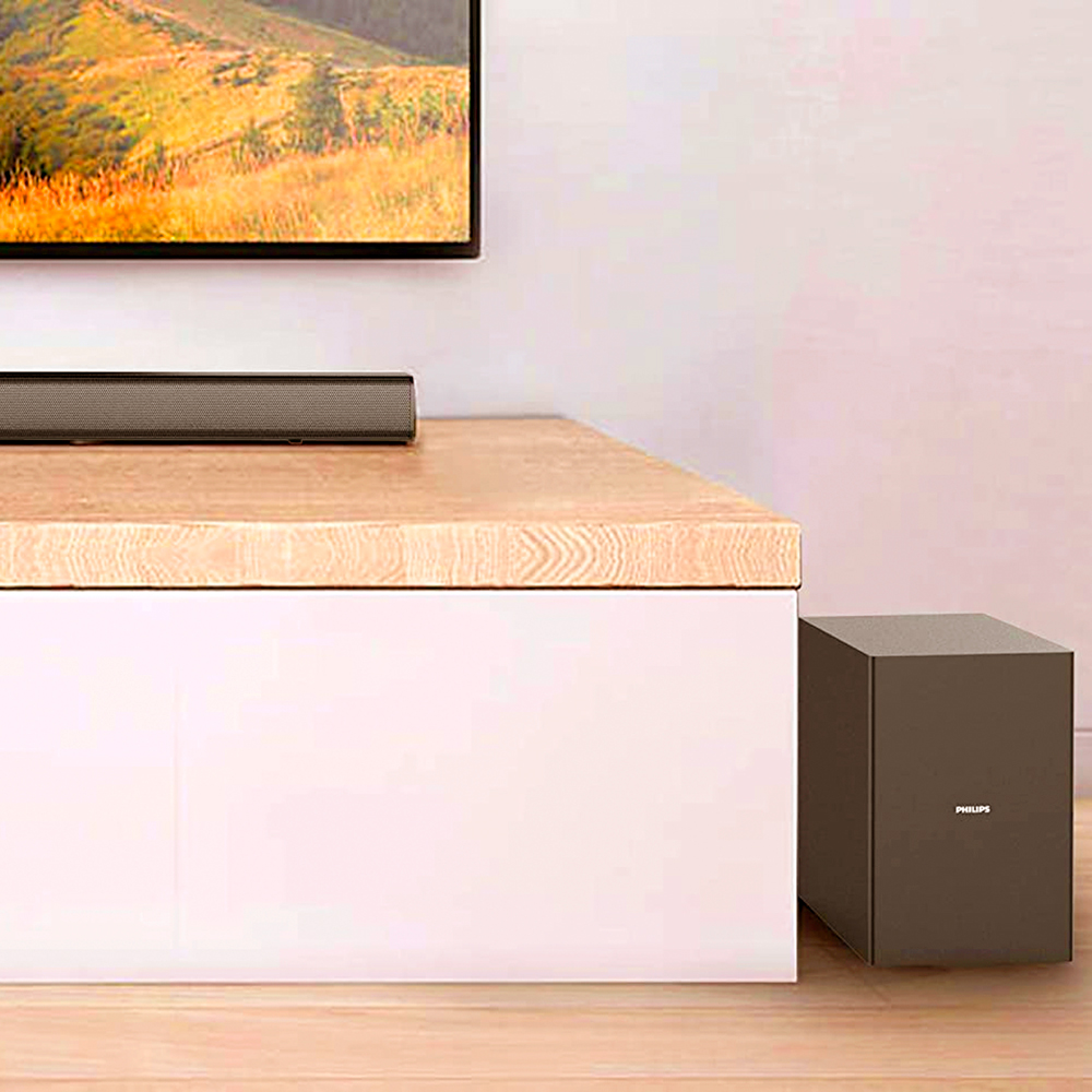 Barra de Sonido Philips con Subwoofer Bluetooth HDMI