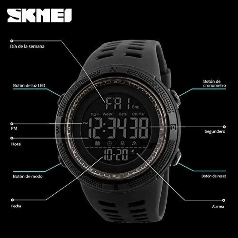 Reloj Digital Deportivo Skmei 1251