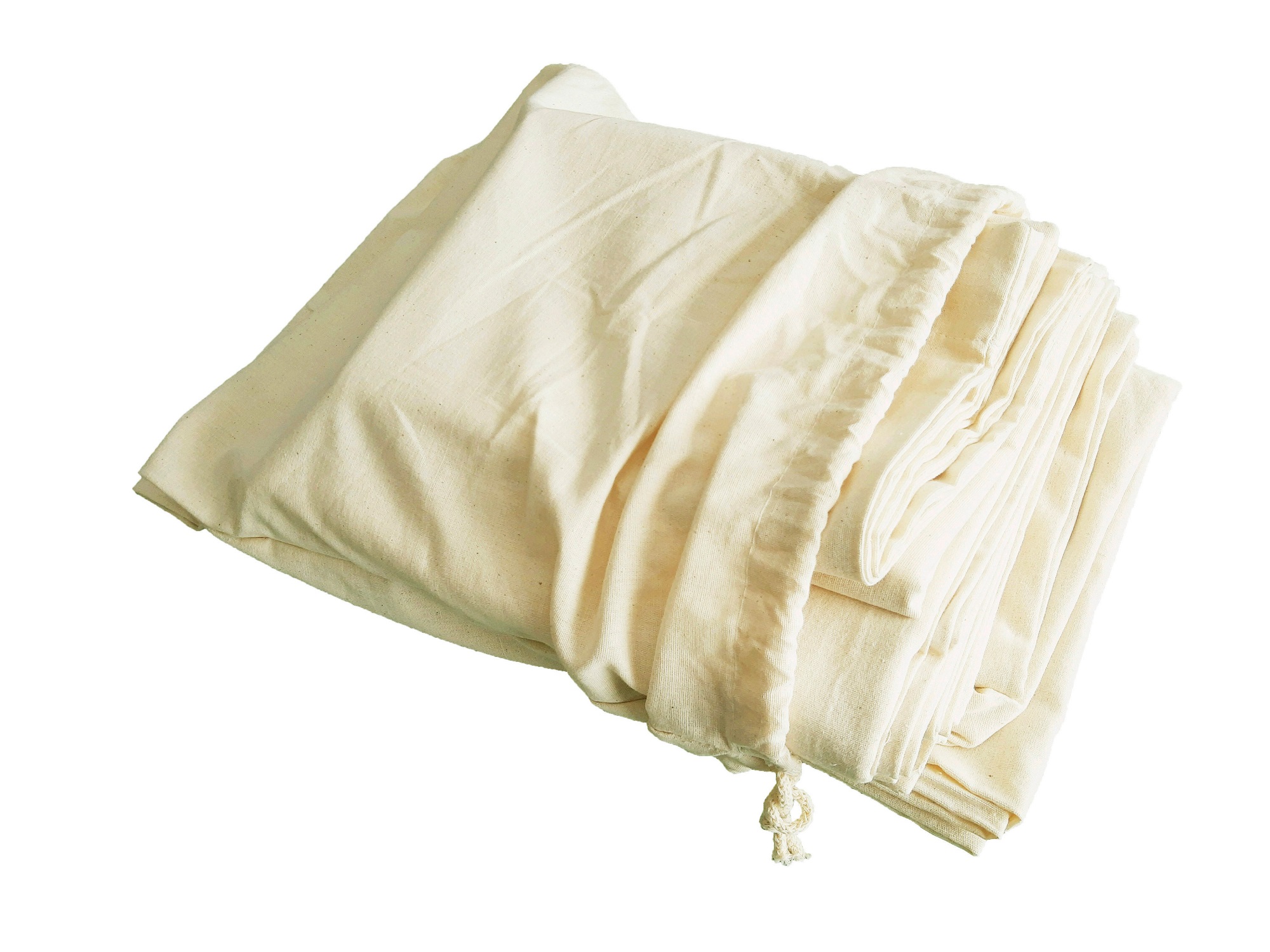 Juego De Sábanas King Size Manta Prelavada Color Hueso 100% Algodón