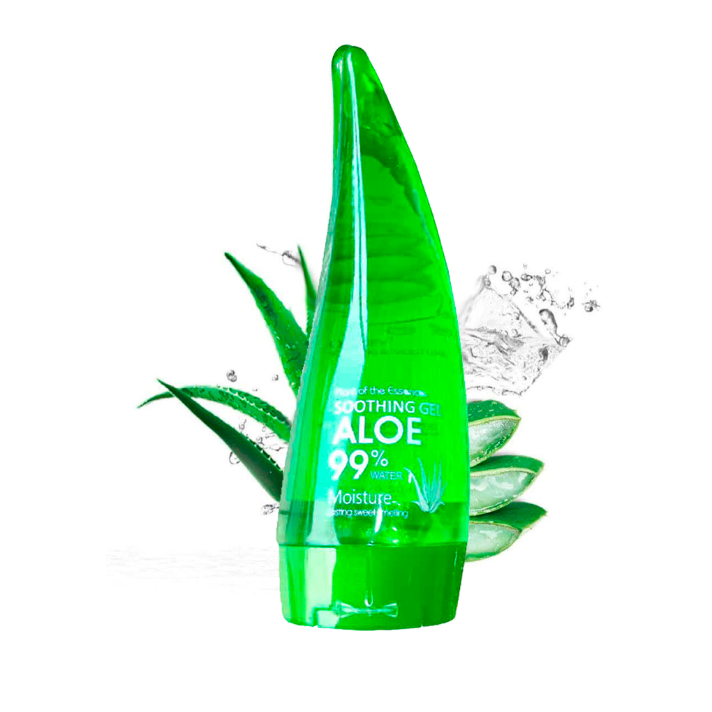 Aloe Vera Gel Refrescante E Hidratante Soothing Moisture + Gel Enriquecido Set De 2 Piezas .