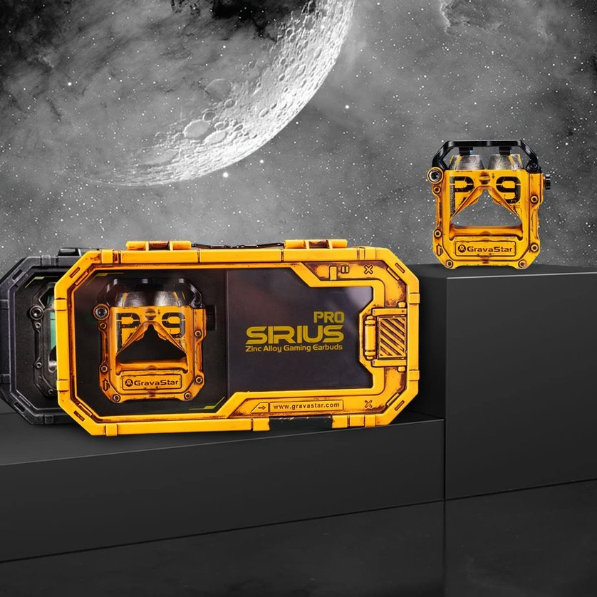 AUDÍFONOS HÍBRIDOS TWS GRAVASTAR SIRIUS PRO ED. LIMITADA - BATTLE YELLOW