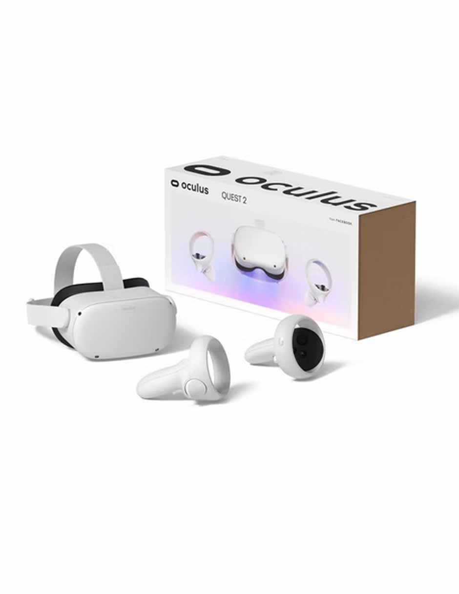 Oculus Kit Lentes de Realidad Virtual Quest 2 Advanced 256GB Blanco incluye 2 Controles Cable de Carga Separador de Gafas y Pilas