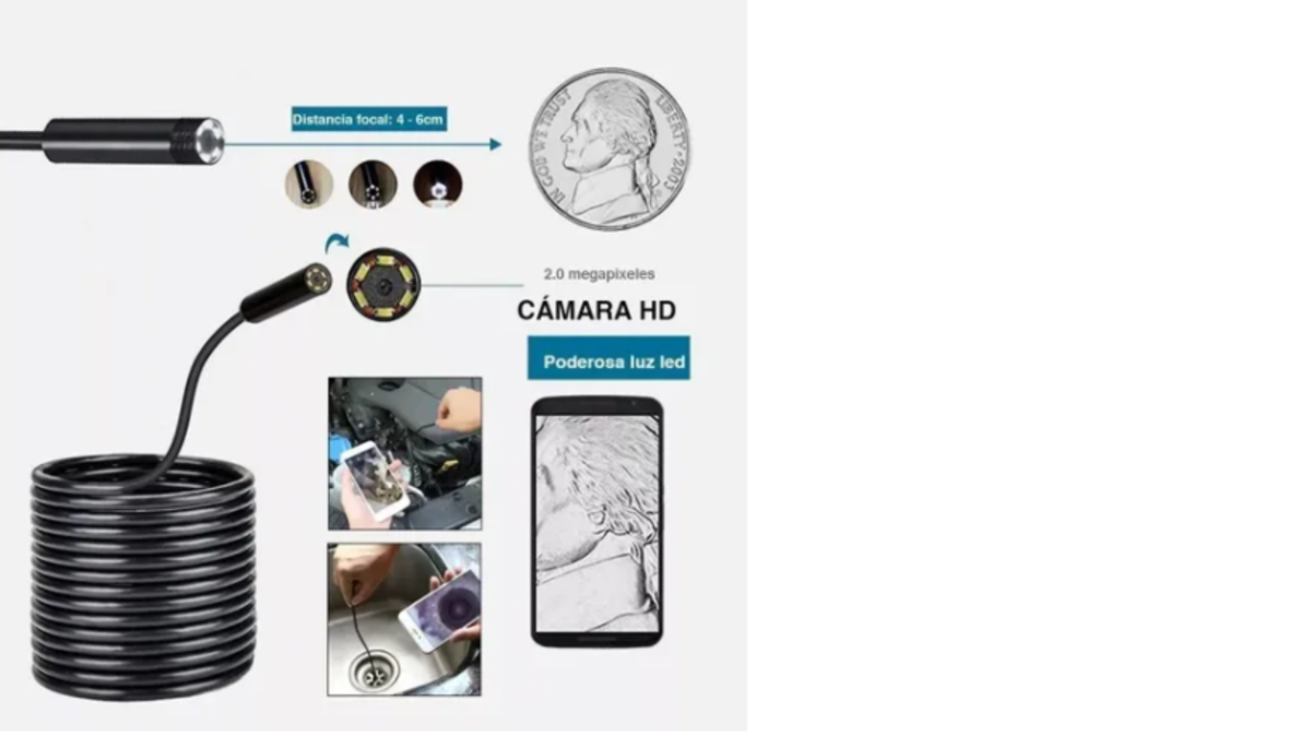 Cámara endoscopio celular 3.5M