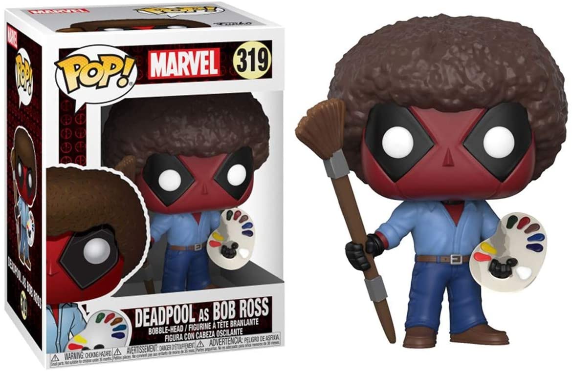 Funko Pop! - Deadpool as Bob Ross - Marvel #319