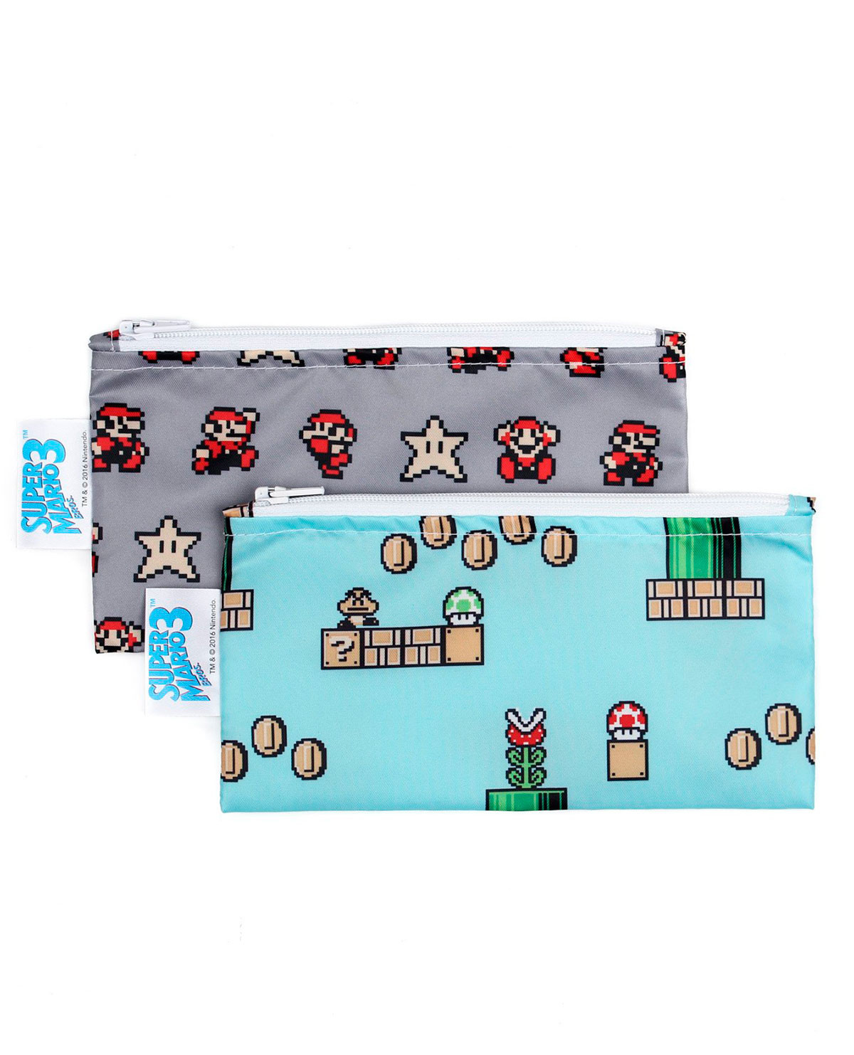 Bolsa para Snack Mario Bros Gris y Turquesa