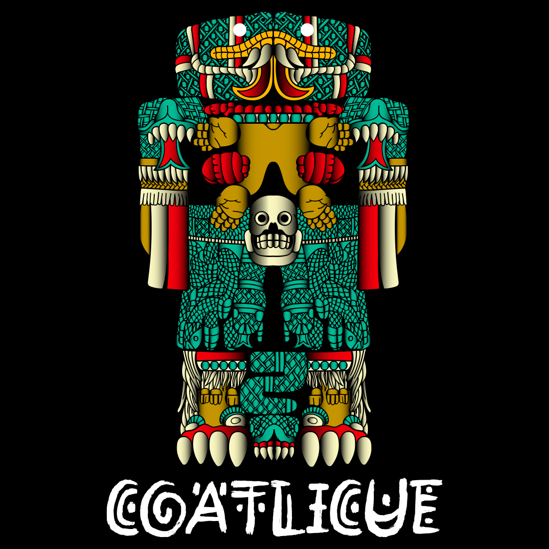 AxoloTee Playera Dama - Coatlicue