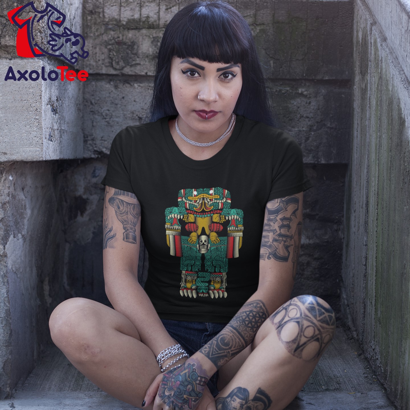 AxoloTee Playera Dama - Coatlicue